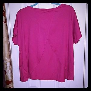 ALLOY Flowy Open Back Short Sleeve Top Size XL